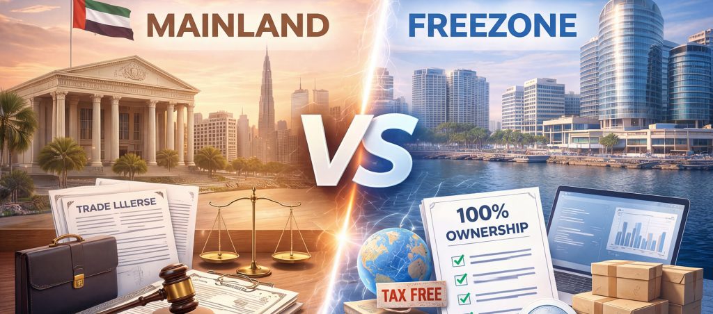 Mainland or Free Zone Which is Better for Startups & SMEs